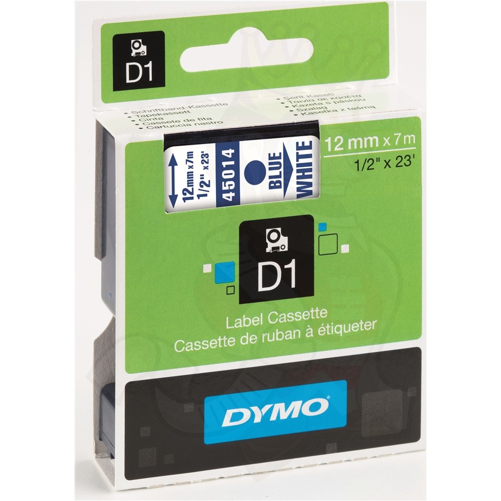 DYMO 45013 12MM BLACK/WHITE iLabMalta Software Development, AutoID